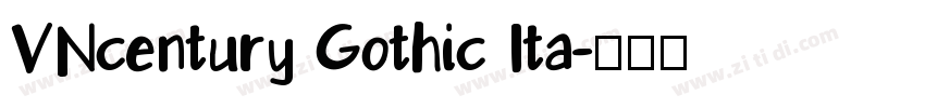 VNcentury Gothic Ita字体转换